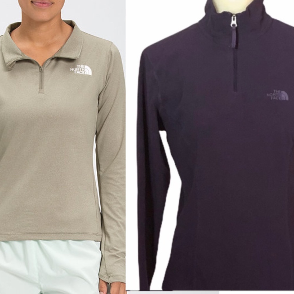 The North Face Fun Purple Fleece Pullover 1/2 Zip Jacket